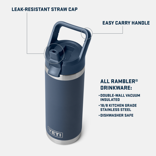 YETI RAMBLER® 18 OZ (532 ML)C STRAW BOTTLE