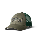 YETI CAMO LOGO BADGE TRUCKER HAT