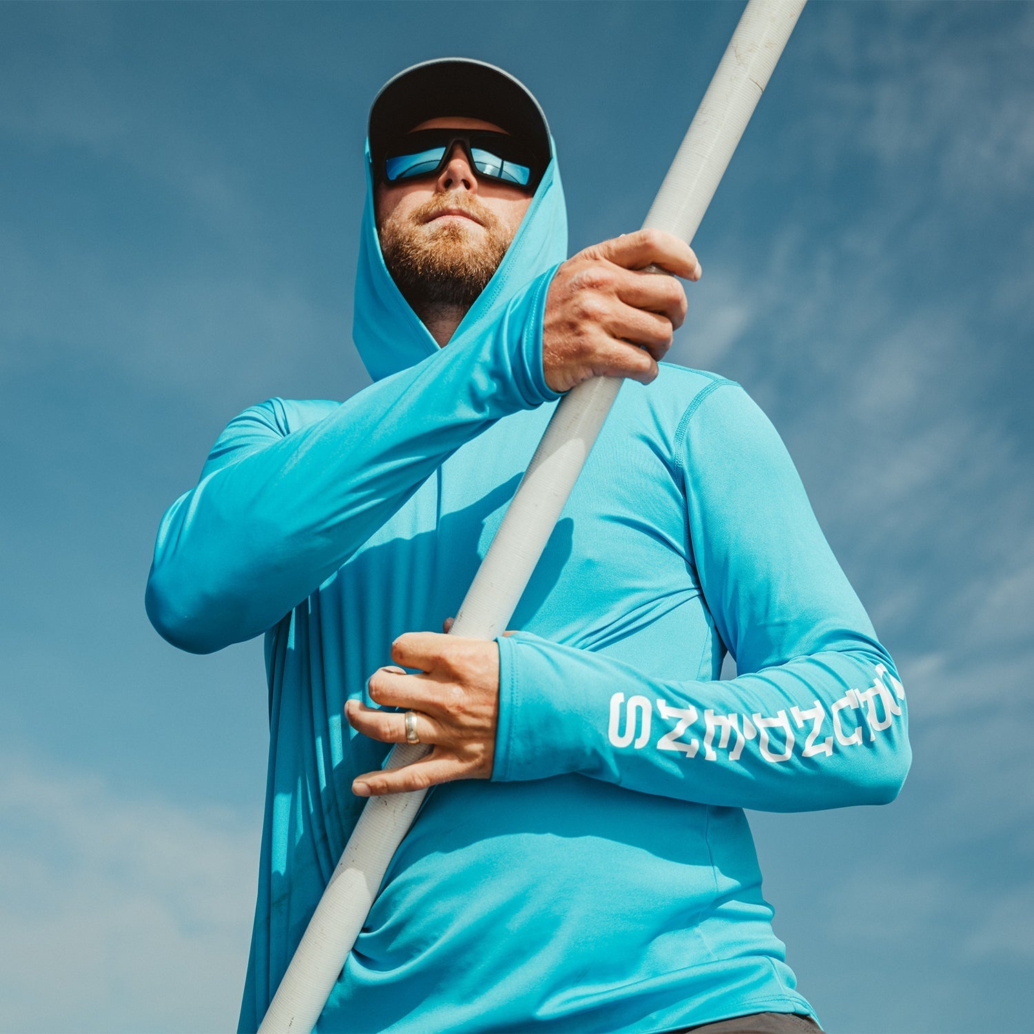 Fly fishing sun hoodie sale