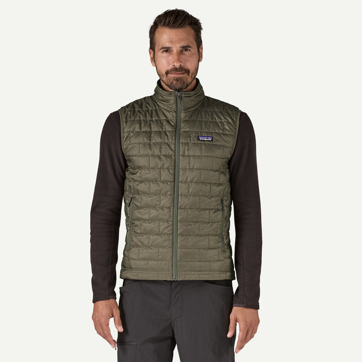 Patagonia Men's Nano Puff® Vest -  Basin Green w/Tent Green