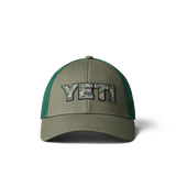 YETI CAMO LOGO BADGE TRUCKER HAT