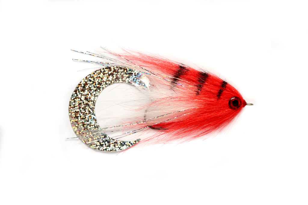 PAOLO'S WIGGLE TAIL WHITE & RED – Clonanav Fly Fishing