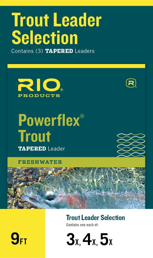 RIO POWERFLEX PLUS 2 PACK LEADER 9ft 6x